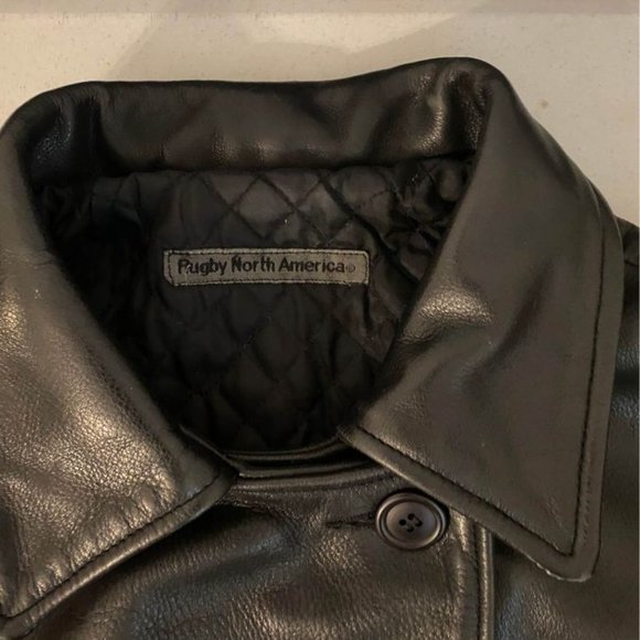 Beautiful vintage leather coat by Rugby - Picture 2 of 5